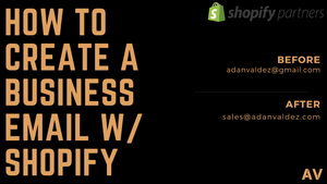 How To Create A Business Email With Shopify